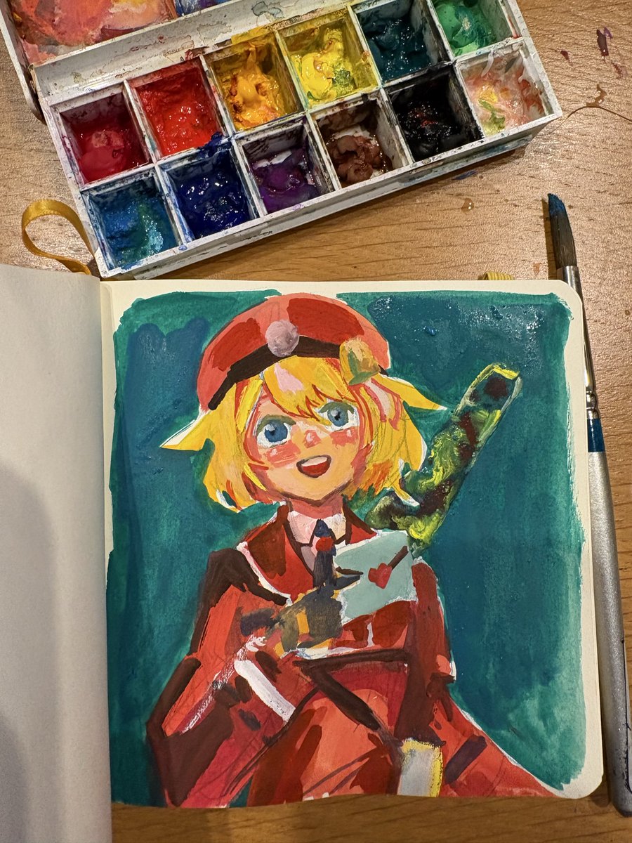 Artoglyphist's tweet photo. 今日の配信も楽しかった！
配信を見ながら、気楽にスケッチしました✍️ https://t.co/gbxzc2nNMg