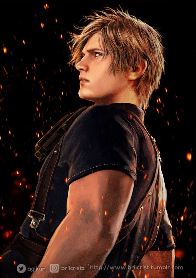 agikun's tweet photo. In the mood for painting RE4 Leon~
#ResidentEvilㅤ https://t.co/848rwkNWgf