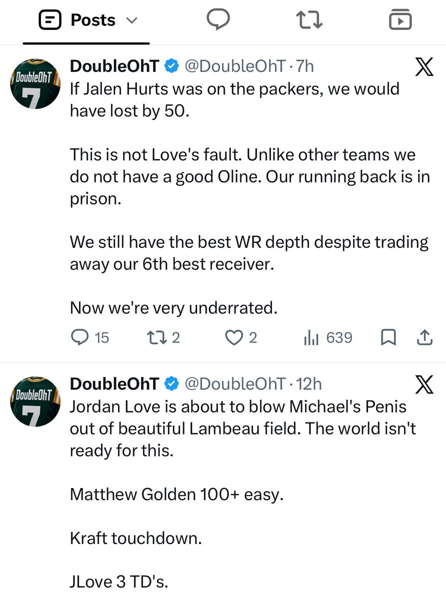That_Hurts's tweet photo. Imagine being a Packers fan, talking shit all week to an “inferior” opponent. Only to get embarrassed in front of the nation on TNF.

And the first thing on your mind after the game is Jalen Hurts???? 🤣😭 https://t.co/OYMAAmS3UC