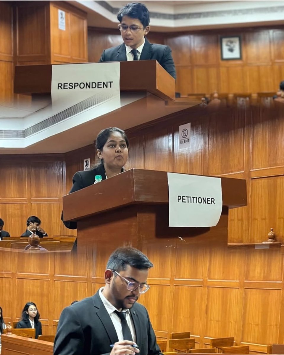 NFSU_Delhi's tweet photo. Moot Court Committee, School of Law, Forensic Justice & Policy Studies, NFSU, Delhi Campus, organised the Intra Moot Court Competition 2026 on Sep 18, 2026.
#NFSU #NFSUDelhi #MootCourtCommittee #IntraMootCourt #MootCourtCompetition #LegalEducation #OralAdvocacy #LawStudents https://t.co/CgDKJfZLZa