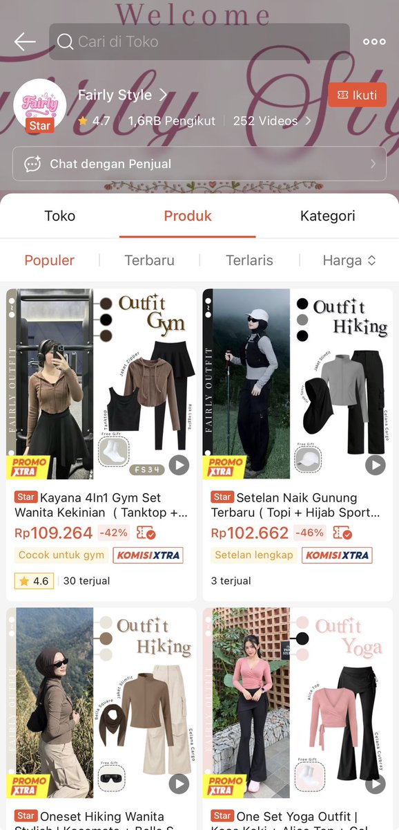 radellaah's tweet photo. IHHHH SENENG DEH

nemu store yang jual one set gini buat olahraga jadi gaperlu bingung bingung lagi 😭

mana harganya cuma SERATUSAN  

ini seller sebenernya jualan apa sedekah sih???

BEST DEAL BGT IN THIS ECONOMY 😭🫶 https://t.co/9Ase46HfKp