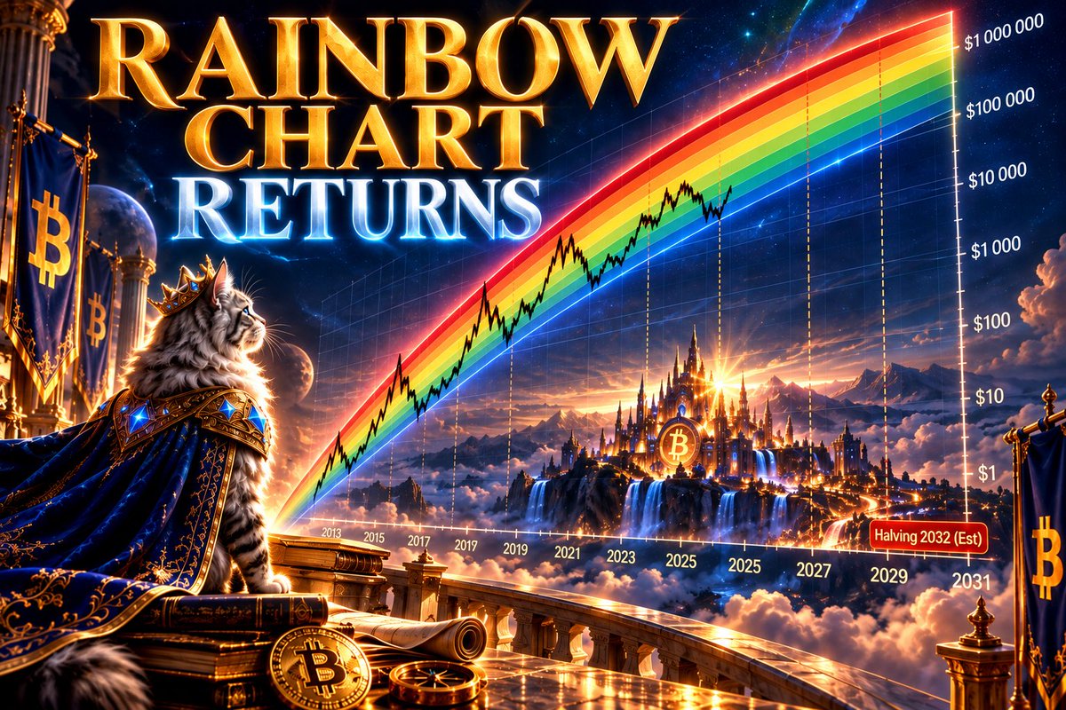 MCN_MAINECOON's tweet photo. Have you forgotten the Rainbow Chart? 🌈₿

Oria hasn’t.

She’s still watching. 👑💙

The long term vision never fades. https://t.co/WuaU0iTpkD