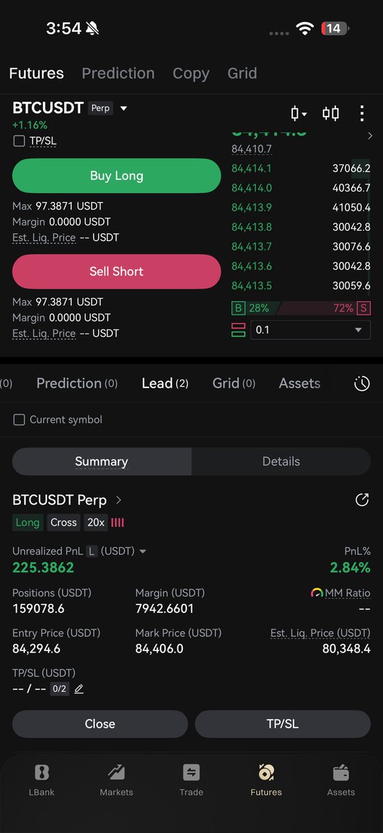cagdastunga's tweet photo. #Bitcoin ‘e 20X kaldıraç kullanarak kasamın %100’ü ile long pozisyon açtım.

TP: 86,200
StopLoss: 81740 https://t.co/rcRigndzIX