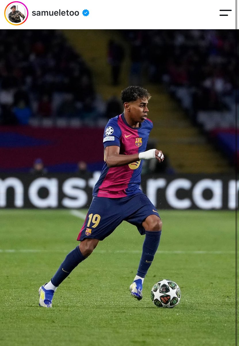 ActuFoot_'s tweet photo. 🚨🚨 SAMUEL ETO’O 🇨🇲 DÉDIE UN POST INSTAGRAM POUR LE BALLON D’OR 🌕 DE LAMINE YAMAL 🇪🇸 !!! 👇

« Ballon d’or de nos cœurs. ❤️🏆

Génie, audacieux, talentueux…

Bonne chance dans cette course pour le Ballon d’Or.

Mais quel que soit le verdict, il y a une chose qui est déjà sûre : tout comme Ousmane, tu es déjà le Ballon d’Or de nos cœurs.

Continue à nous faire rêver. 🙏🏿⚽  »

📲 IG