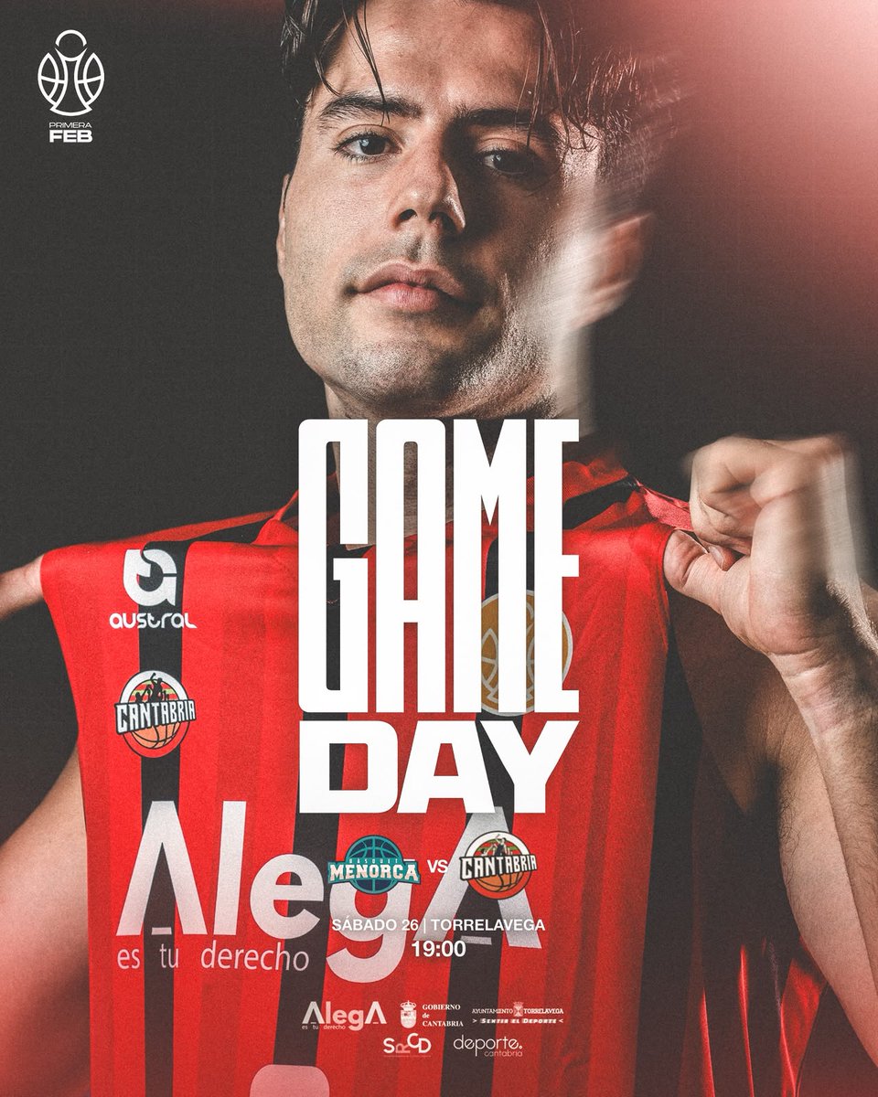 GrupoAlegaCant's tweet photo. GAME DAY 🏀

💚❤️🤍 Pabellón Vicente Trueba
🆚 @BasquetMenorca 
⏰ 19:00h
📺 BalONcestoTV

#5AñosdeOro #BaloncestoenCantabria #PrimeraFEB https://t.co/47a2kxomyg