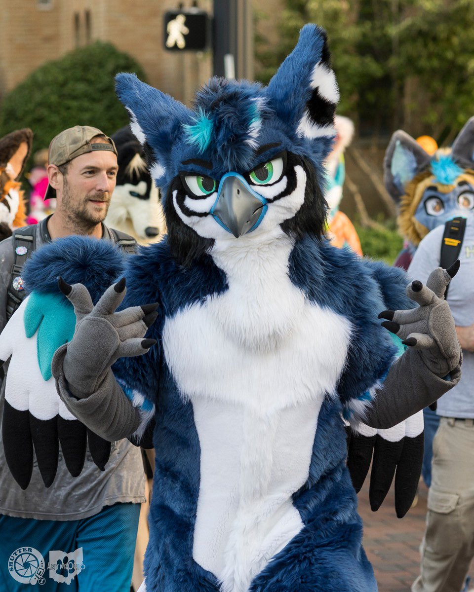 ApexDaGryph's tweet photo. Happy #FursuitFriday!

It’s finally reaching fall weather so that means I get to get out and suit more :>

🪡: @Wolfbird_NLCC 
📸: Shutterbear https://t.co/TUBkvd8fL2