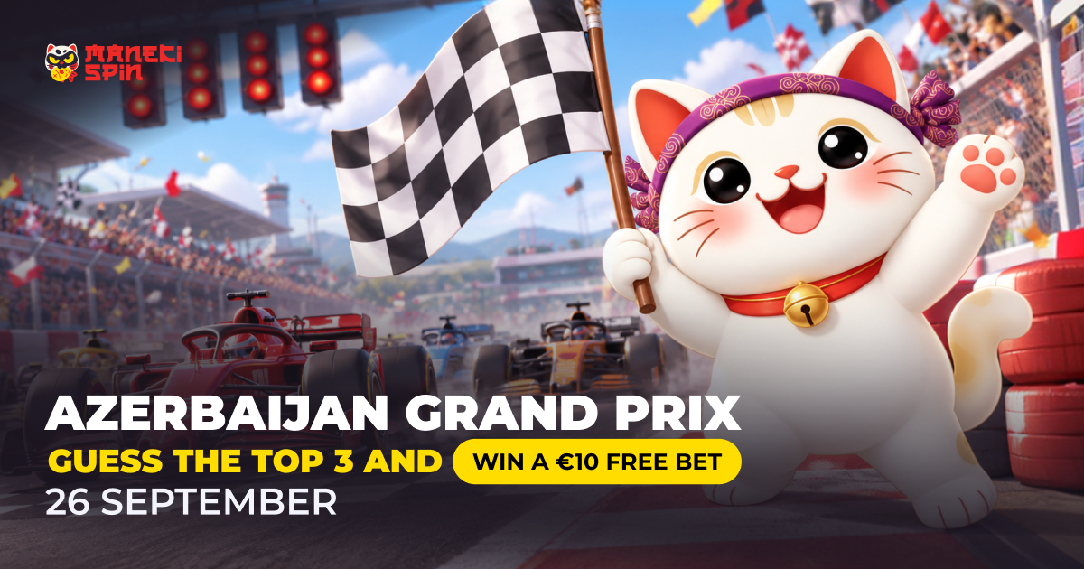 manekispin's tweet photo. All that’s left is to find out who will fill the other top spots in the standings. Maybe George Russell? Lewis Hamilton? Lance Stroll? 🤣

Guess all three podium finishers at the Azerbaijan Grand Prix correctly before the race starts and get a €10 free bet. https://t.co/sKP2PYIe75