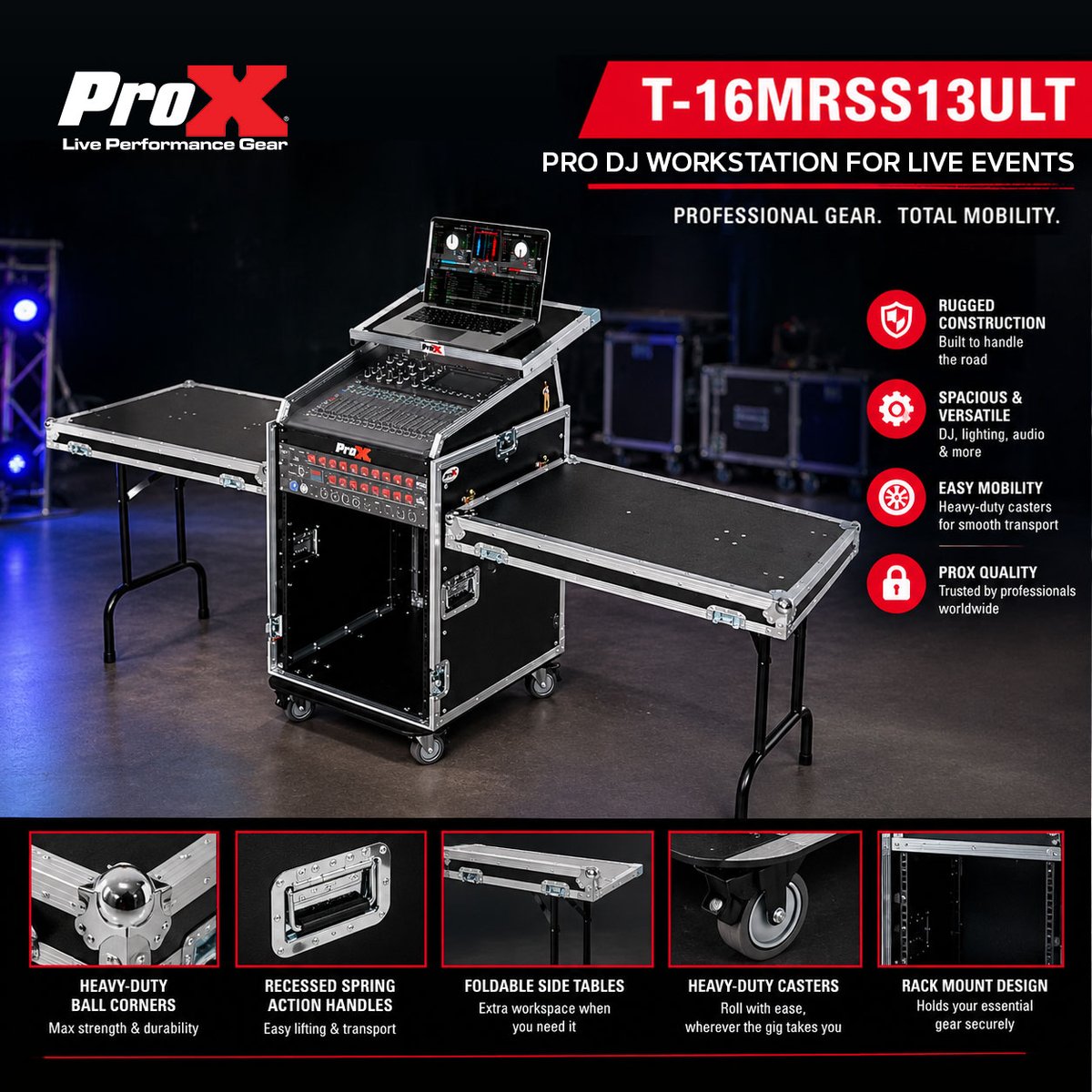 proxdirect's tweet photo. YOUR MIX. YOUR GEAR. YOUR WORKSTATION. 🎛️

🔹 T-2MRSS13ULT — 13U slanted top + 2U rack space
🔹 T-12MRSS13ULT — 13U slanted top + 12U rack space
🔹 T-16MRSS13ULT — 13U slanted top + 16U rack 

#ProX #ProXDirect #MixerRack #DJGear #ProAudio #LiveProduction #DJSetup #Workstation https://t.co/CEOK7LTNhR
