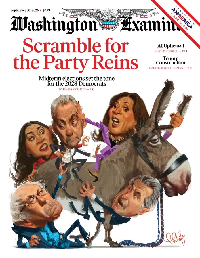 Intellicurious's tweet photo. WASHINGTON EXAMINER MAGAZINE - SEPTEMBER 30, 2026
@dcexaminer Midterm elections set Democrats up for 2028 success or failure; Failing public schools need higher standards, not more money; California voter ID ballot measure could be rare GOP statewide win
https://t.co/nJvF4jgBKT https://t.co/JlPqPVMAP6