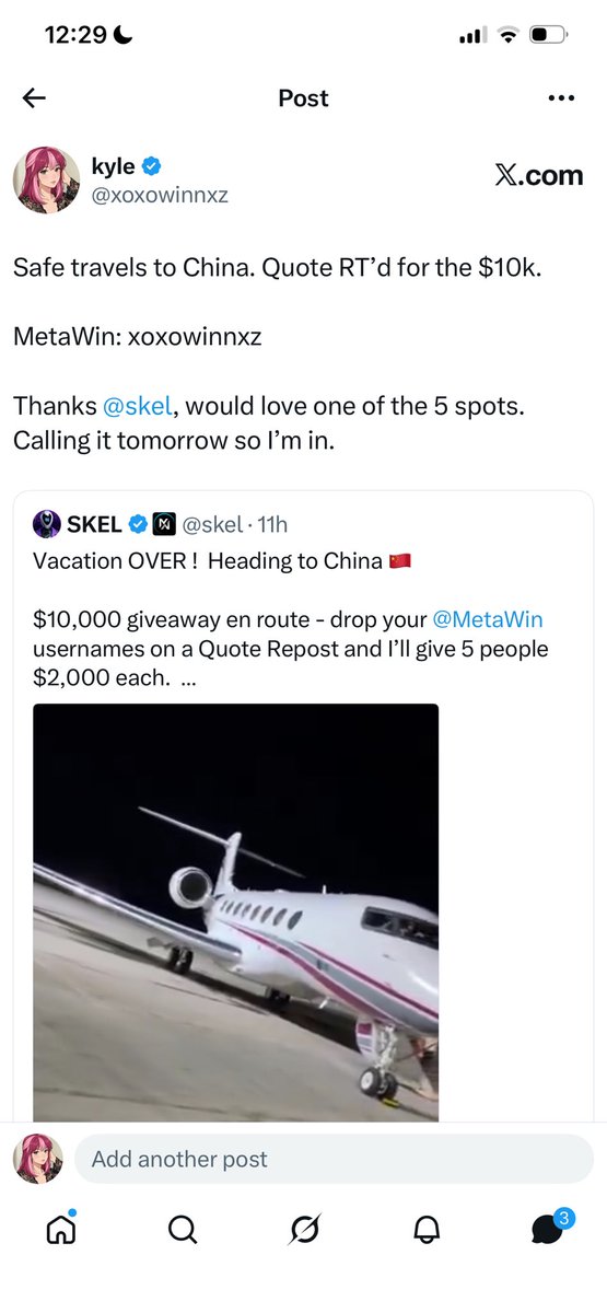 xoxowinnxz's tweet photo. @skel @MetaWin Safe travels to China. In for the $10k.

MetaWin: xoxowinnxz
Thanks @skel https://t.co/fb6TE6JP7f