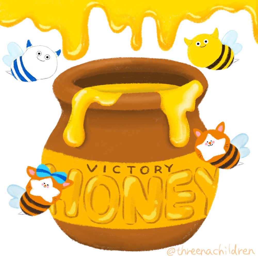threenachildren's tweet photo. ⭐️VICTORY⭐️

勝利ハチミツの効能
・勝てる
・幸福感の増加
・帰り道の足取りが軽くなる
・翌朝まで機嫌がいい
・次の試合への期待値が上がる
・プニキが衰えなくなる https://t.co/P6zIKHMCLR