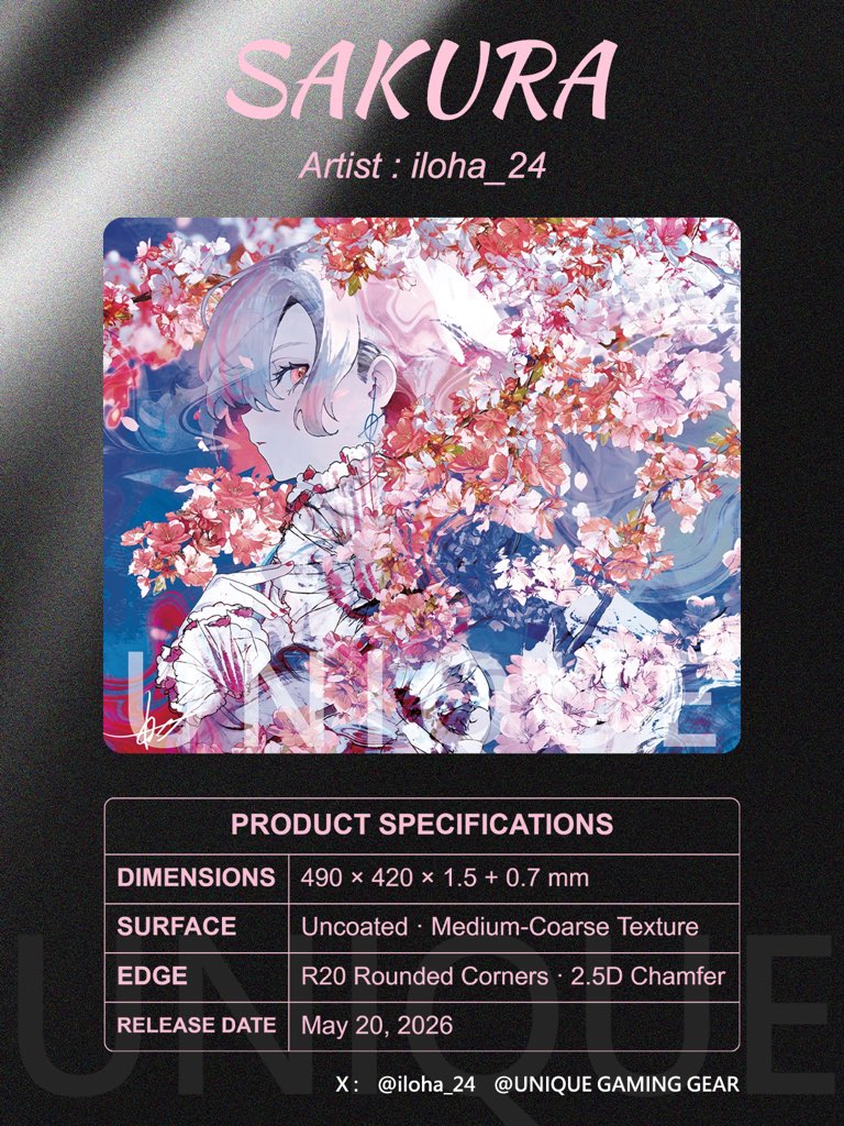 Murph016Z's tweet photo. SAKURA Uncoated / short-TTK / May 20  
AZURE FEATHER Coated / tracking / Jul 23  
MOON FALL Coated or uncoated / Oct 10  
SP BLACK Artist-signed / Collector Access Only

Art: @iloha_24 / @Art_Mont_Blanc https://t.co/JCz4ZNgbId