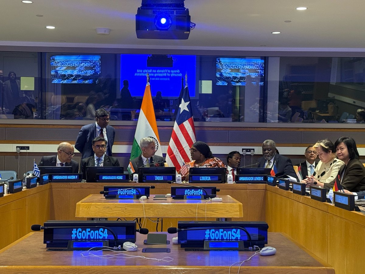 LibMissionUN's tweet photo. Liberia, India Launch Group of Friends on Safety and Security for Ships and Seafarers (#GoFonS4) https://t.co/HiKinEkT6x