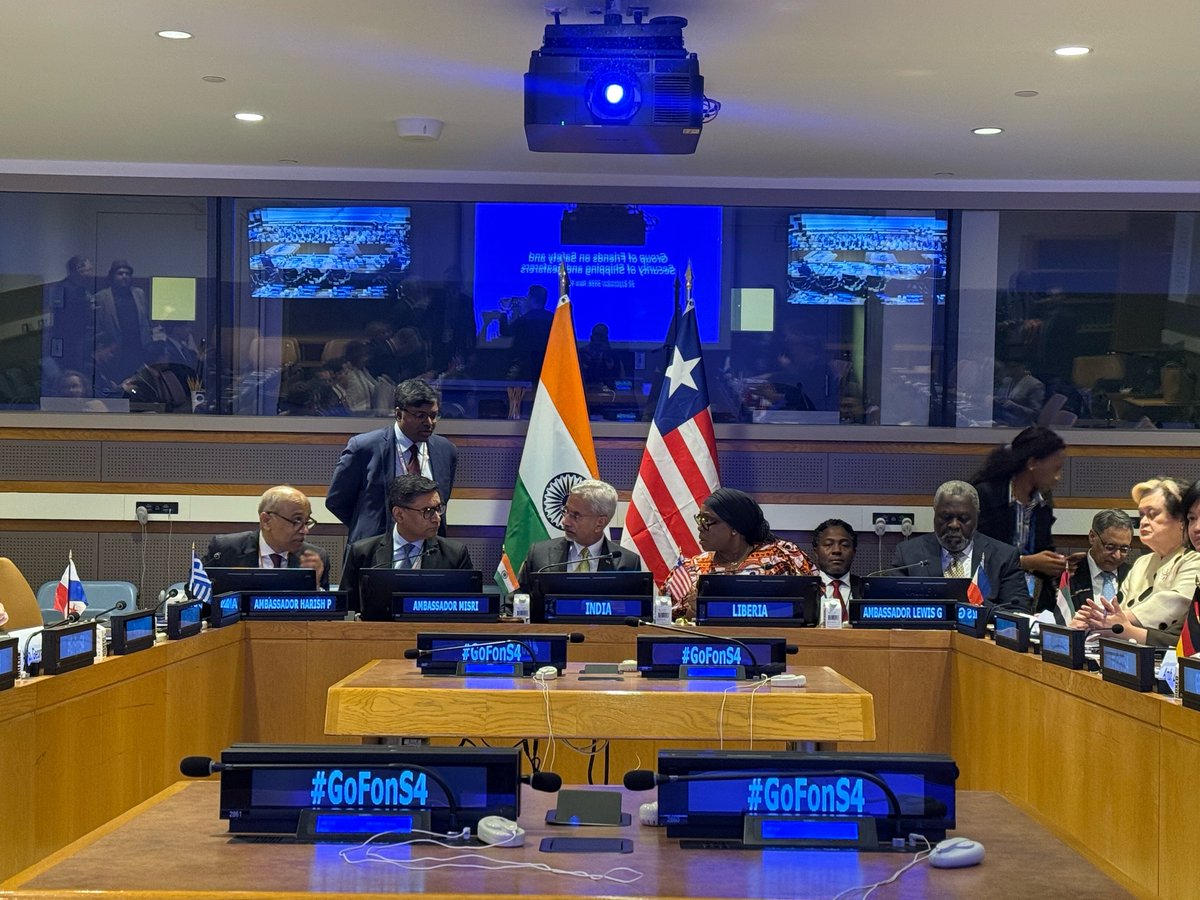 LibMissionUN's tweet photo. Liberia, India Launch Group of Friends on Safety and Security for Ships and Seafarers (#GoFonS4) https://t.co/HiKinEkT6x