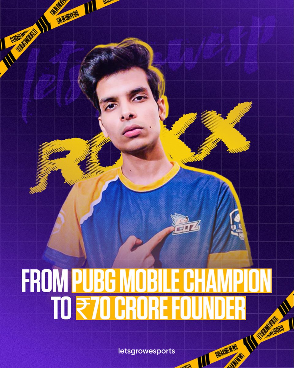 letsgrowesports's tweet photo. FROM PUBG MOBILE CHAMPION TO ₹70 CRORE FOUNDER

Yogesh Yadav, better known as Celtz Roxx, was once one of India’s top PUBG Mobile players.

In 2020, he captained Team Celtz to the PMPL South Asia Season 1 title, overtaking TSM Entity on the final day.

But after reaching the top, Yogesh eventually walked away from competitive gaming.

Before becoming a founder, he had already built a serious esports career.

• Captain, Team Celtz
• PMPL South Asia Season 1 champion, 2020
• Competed at PUBG Mobile World League
• Played for Team SouL and Galaxy Racers
• Moved to Dubai at 18 to pursue gaming professionally

Gaming wasn’t a hobby. It was his job.

Then, in 2022, while still competing, Yogesh started RoarX.

Initially, he was managing both gaming and the business. By late 2023, his focus had shifted completely to building RoarX.

The company operates in mobile accessories, targeting a familiar gap in the Indian market: consumers often had to choose between expensive branded products and cheap, unreliable alternatives.

RoarX aimed to build reliable products at prices that made sense for Indian consumers.

The numbers today:

₹50 Cr reported revenue in 2025
344% YoY growth
40 lakh+ units sold
300+ direct & indirect employees
₹70–80 Cr 2026 target
Available across Flipkart, Blinkit & Zepto
Also builds products for Flipkart SmartBuy

A major part of its workforce is women.

So why leave gaming when things were going well?

Yogesh says he never stopped loving the game. He had competed at the highest level, won championships, travelled and made a living from esports.

But eventually, he felt he had had his run.

Staying simply because people knew him as “Roxx” wasn’t a good enough reason.

So he moved on.

His advice to aspiring gamers is straightforward:

“Give gaming a serious shot. But give yourself a realistic timeframe.”

Work extremely hard within that window. Measure your progress honestly. And keep building skills outside the game.

If you’ve genuinely given it a shot and the results aren’t coming, walking away isn’t necessarily failure.

Sometimes, it’s the beginning of the next chapter.
