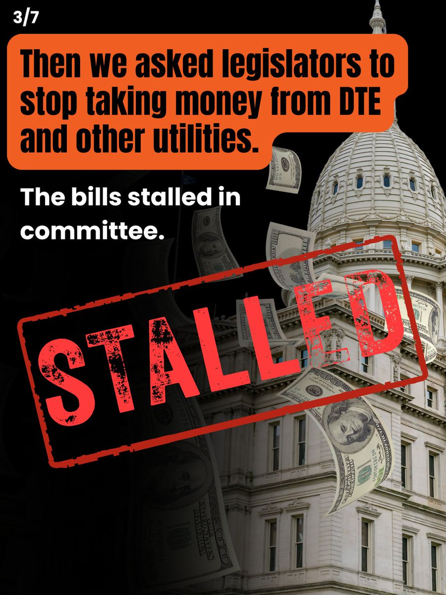 MichiganMOP's tweet photo. The bills stalled. So more than 560,000 signatures put Proposal 2 on the ballot. Now the power to get money out of politics is in our hands. Swipe to see what #Proposal2 would change. Read the proposal. Know your power. Vote YES on Proposal 2. #MMOP #YesOn2 #MoneyOutOfPolitics https://t.co/620H6Fu3rW