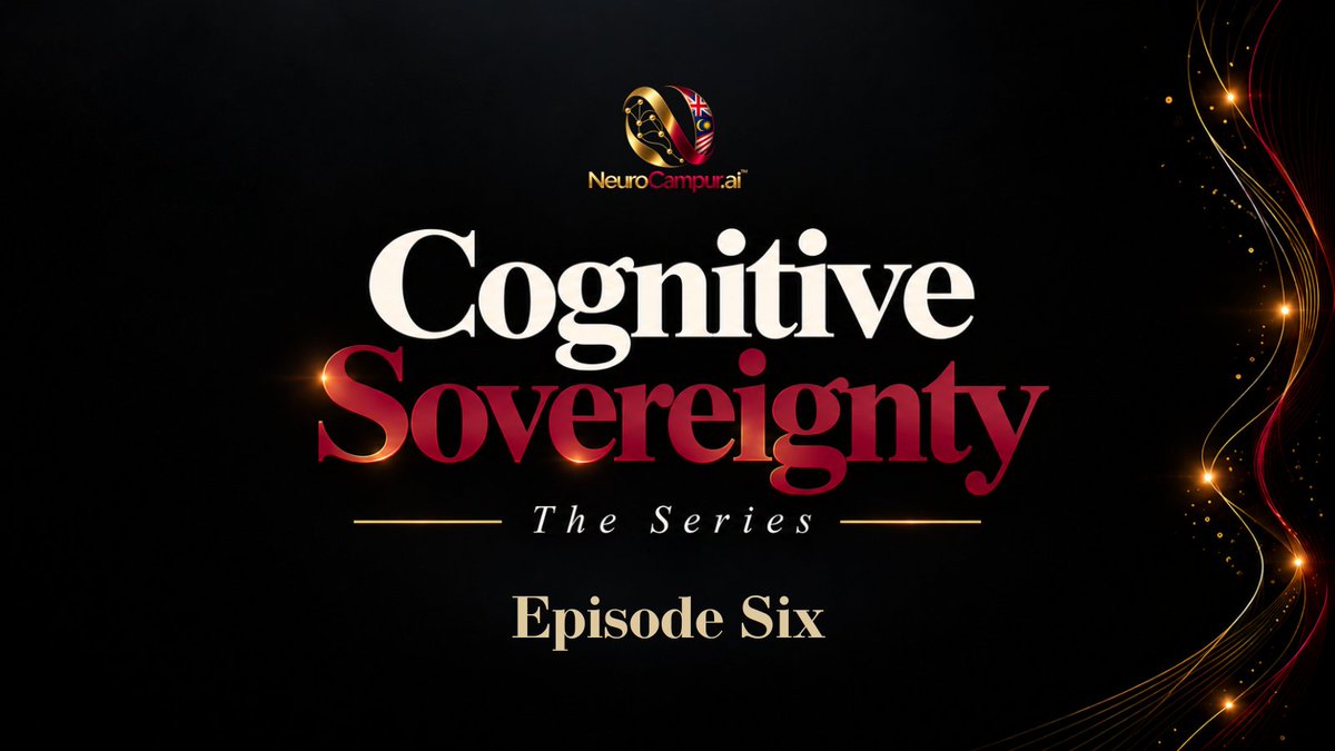 NeuroCampur's tweet photo. AI may run on algorithms, but the infrastructure behind it runs on very real resources.

As Malaysia’s compute ambitions grow, so do the demands on electricity, water and infrastructure.

Cognitive Sovereignty: The Series | Episode 6 https://t.co/sDFnMTpD2n