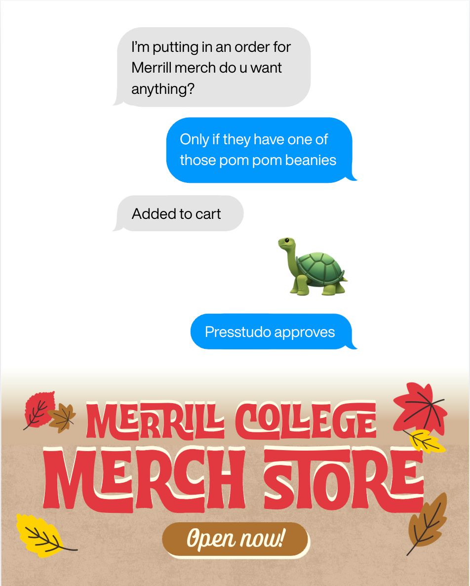 merrillcollege's tweet photo. Today is the LAST DAY of the Merrill College Fall Merch Store!

Rep your college with:
🍁 T-shirts
🍁 Hoodies
🍁 Crewnecks
🍁 Under Armour
🍁 Blankets
🍁 PJ pants
🍁 Polos
🍁 Rain gear
🍁 Tumblers
🍁 Beanies 

and more! ✨ 

Order now at https://t.co/A1aCfbjv8I #fearlessjournalism