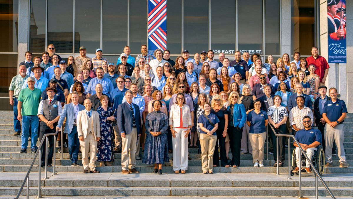 ncculture's tweet photo. NC Historic Sites staff from across the state gathered in Raleigh for its Annual Summit, a day of learning, collaboration, &amp; connection. Thanks for all you do to preserve &amp; share our history. Your work is vital to making NC a wonderful place to live, work, learn, &amp; visit. https://t.co/SQBr4pU8DH