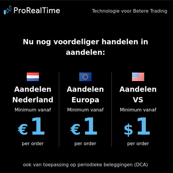 ProRealTimeNL's tweet photo. 🆕 Nieuws voor onze IB Trading gebruikers 🆕

De tarieven verlagen:
🇺🇸 Vanaf 1 $ voor de US aandelen
🇪🇺 Vanaf 1 € voor de Europese aandelen

Minder kosten en meer vrijheid om te investeren op uw favorieten markten! https://t.co/V6KjtNUbNy