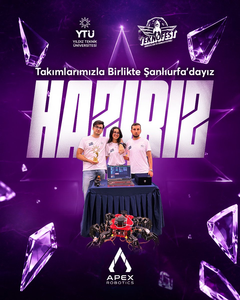 YildizEdu's tweet photo. ✨️🚀 Şampiyon öğrenci takımlarımızla #TEKNOFEST Güneydoğu'dayız!
📌 Şanlıurfa GAP Havalimanı
Stant: C-4 | 30 Eylül - 4 Ekim
#YTU #TürkiyeninYıldızı https://t.co/fSX3JDVukI