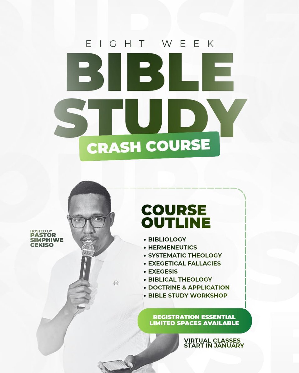 Sim_Cekiso's tweet photo. If you’ve ever wanted to go beyond simply reading the Bible and learn how to study it, this is for you.🏌️ https://t.co/b6XD8nal2R
