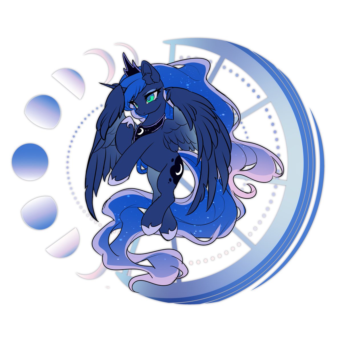 aluslikefafa's tweet photo. 绘制了Princess Luna！不多说了，今天是中秋节，按照中国的传统习俗，我应该去对着月亮嚎叫了🌌🌕#Mylittlepony https://t.co/hEso6PvH3i