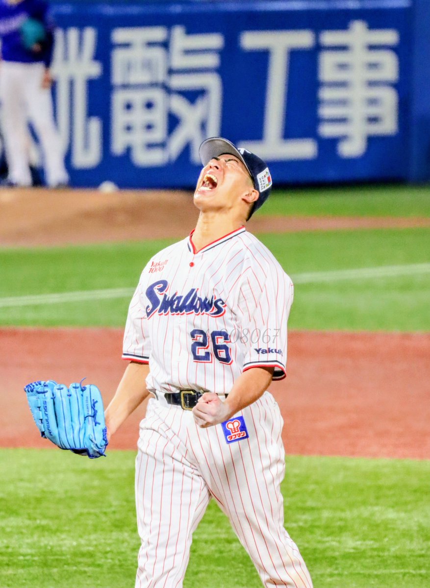 k2tiamo's tweet photo. 山野投手　12勝目おめでとうございます
👏👏👏👏👏👏👏👏👏👏👏👏👏
すごい気迫で7回投げきった！

#山野太一
#swallows https://t.co/8genPzKvEE