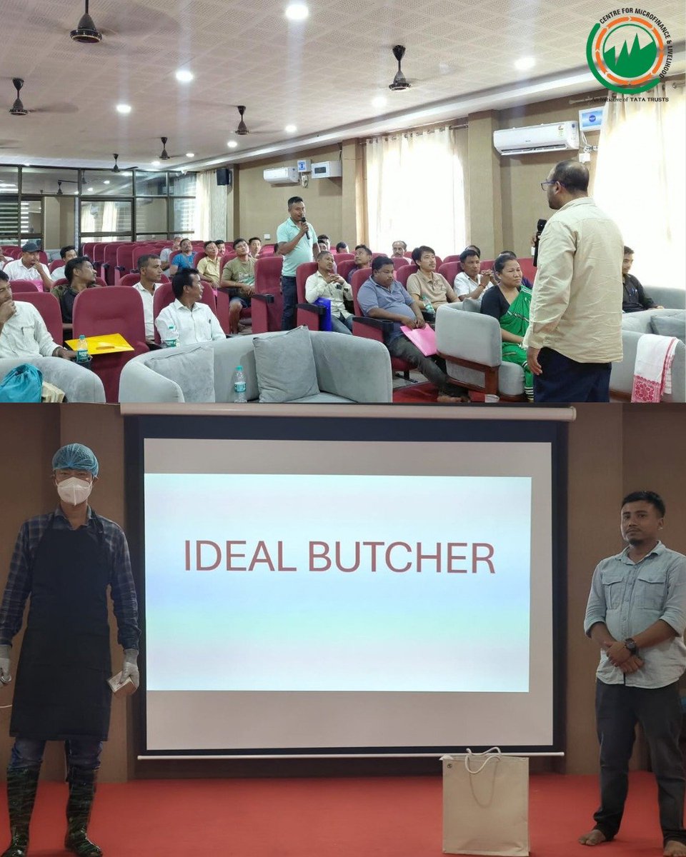 CML_NE's tweet photo. CML &amp; SVD Gogamukh trained local butchers in Hygienic Pig Slaughtering &amp; Pork Retailing over 2 days in Gogamukh, Dhemaji — covering safe slaughtering, biosecurity &amp; ASF prevention, PPE use &amp; meat safety norms. Certificates awarded to all participants. 🐖

#ASF #CML #ILRI #ICAR https://t.co/88eQAUhrVG