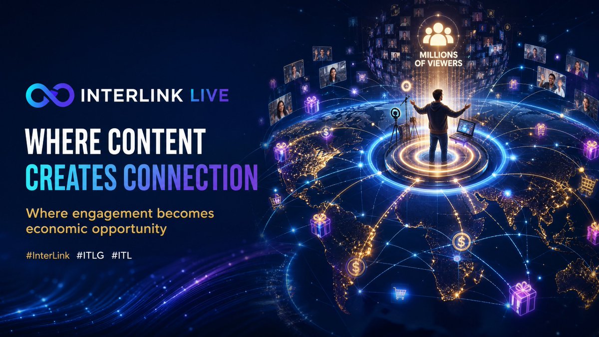 UzuKhali's tweet photo. Content Creates Connection
Description: InterLink Live connects creators and viewers worldwide, helping transform content and engagement into meaningful community and economic opportunities.
Hashtags: #InterLink #ITLG #ITL https://t.co/0n7oxQVtOb