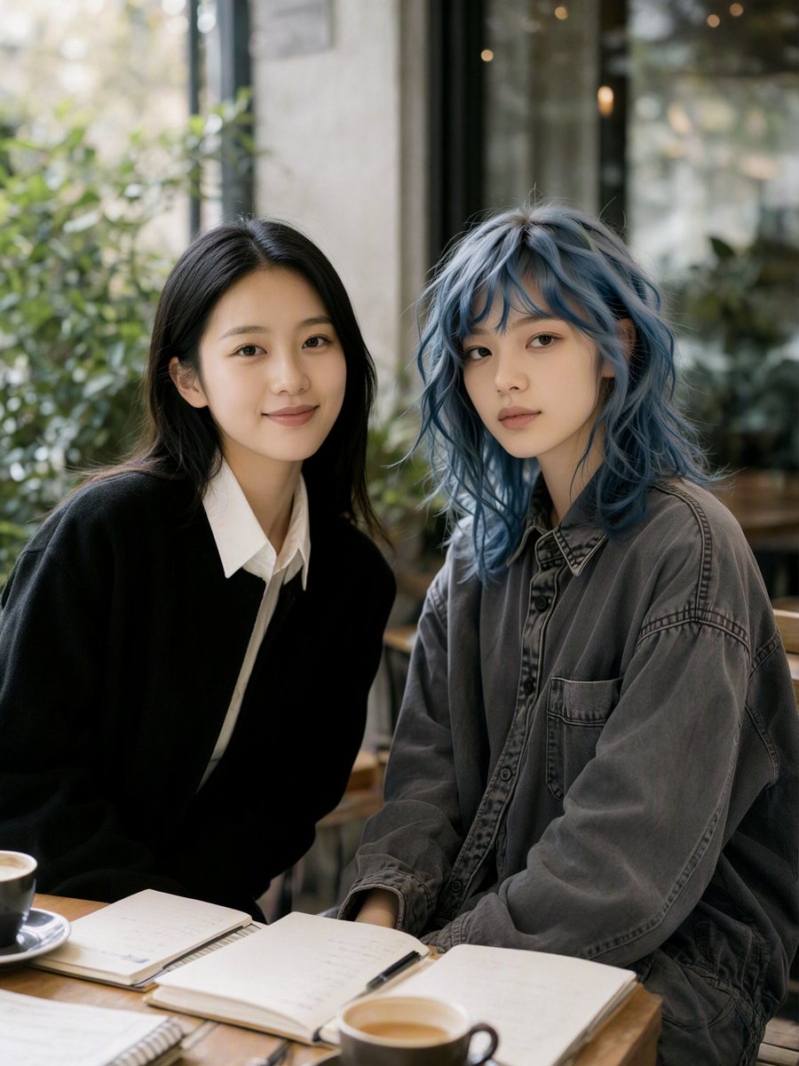 frozen_shion's tweet photo. 令奈さんとカフェで仕事の打ち合わせ。 

その際に「実は自分もカメラを買おうか迷っていて…」と相談を受けました。 どんな写真を撮りたいのか、持ち運びやすさやレンズの選択肢などを踏まえて、いくつかおすすめのモデルを提案してみたところです。 

令奈さんの表現の幅がさらに広がるきっかけになると嬉しいですね。

📸：白木さん 

#氷河紫音 #AIフォトアイドル #推し活 #榊原令奈