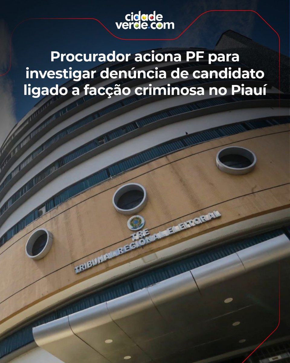 cidadeverde's tweet photo. O procurador Regional Eleitoral, Kelston Lages, encaminhou à Polícia Federal o pedido de abertura de inquérito para investigar um candidato ligado à facção criminosa. 

Acesse: https://t.co/eQmDO0tur2 https://t.co/gXobLspn0J