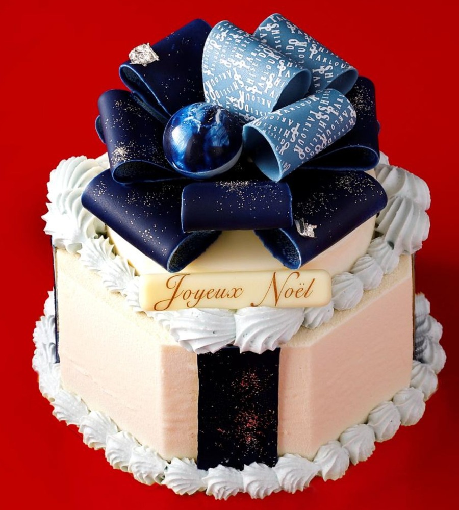 fashionpressnet's tweet photo. 資生堂パーラー 銀座本店ショップ26年クリスマスケーキ、“まるで夜空”リボンで飾ったボックス型 - https://t.co/aLtUxTjPux https://t.co/l8LPrB6IRw