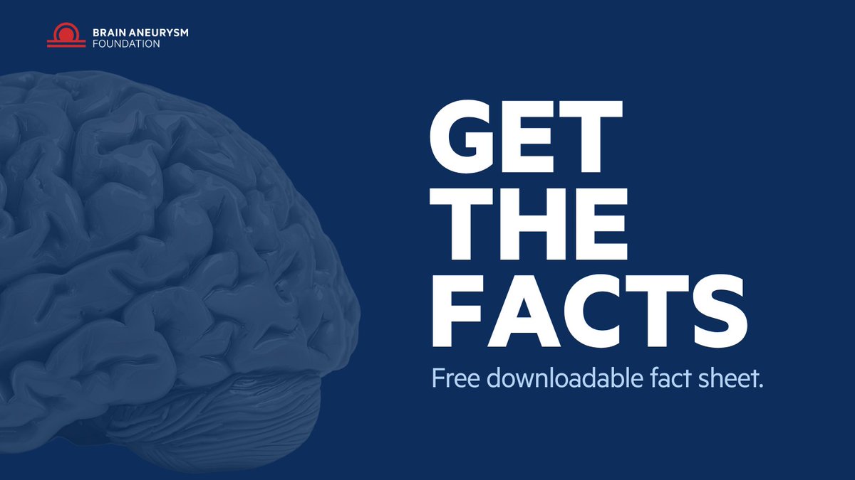 BAFOUND's tweet photo. Get the facts.
 
We put together a free, downloadable fact sheet with everything you need to know about brain aneurysms — risk factors, warning signs, and treatment options, all in one place.
 
Download it now at https://t.co/QqBRhokK5r https://t.co/igOomolQkF