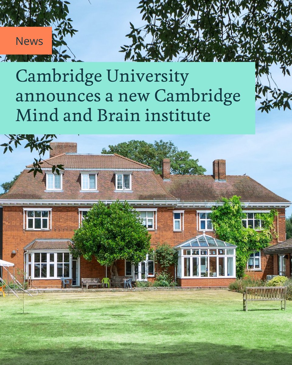 Cambridge_Uni's tweet photo. Cambridge University announces a new Cambridge Mind and Brain Institute focused on understanding and improving brain health across our lifespan, from early childhood through to old age.  

This autumn, it will welcome its first cohorts of postgraduate students and researchers, providing exceptional training in cutting-edge research topics and techniques.

Find out more 👉 https://t.co/YVAe4g3jOi