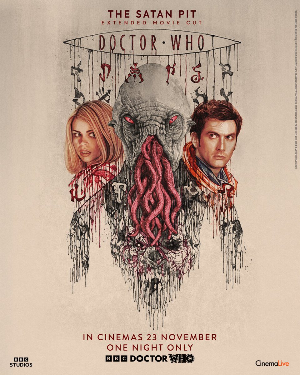 cineworld's tweet photo. Celebrating 20 years of the Tenth Doctor &amp; Rose Tyler. 

For the first time, the two-part adventure The Impossible Planet and The Satan Pit are heading to the big screen, on Doctor Who Day, Nov 23 🌌

Get tickets: https://t.co/5QBXlbo92S https://t.co/cFTJ4CMVlw