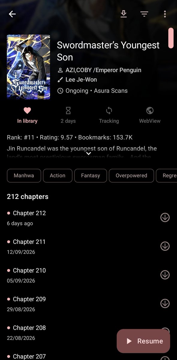 IMPERATRIX_yap's tweet photo. Gonna read this now
I remember reading like the first 10-20 chp way back and liking it
Starting from the begging now tho https://t.co/jgNrEHn5Gt