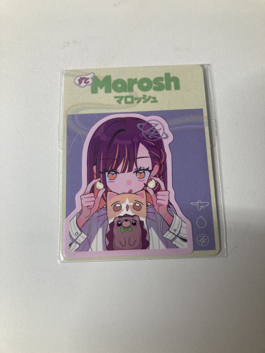 A_kadayoo's tweet photo. 家の近くのセブン行ったけど出遅れてたからずとマロッシュ売り切れてた😭
だけど流石田舎、ステッカー全種残ってた🫶🏻🥹金欠だから１つだけゲットしました✊ˊ˗
#ずとまよ https://t.co/0fGT4bpckP