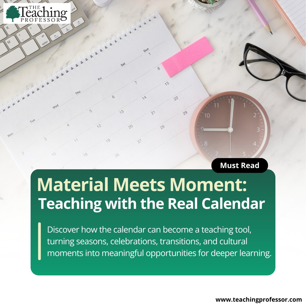 teachprof's tweet photo. What if the calendar itself could become part of your teaching toolkit? 📅✨

The timing of a lesson can shape how students experience it. Halloween can make Macbeth feel eerily immediate. 

Read the full blog for practical ideas across disciplines.
https://t.co/h5iSTUBw4k https://t.co/yq5zW9Cr47