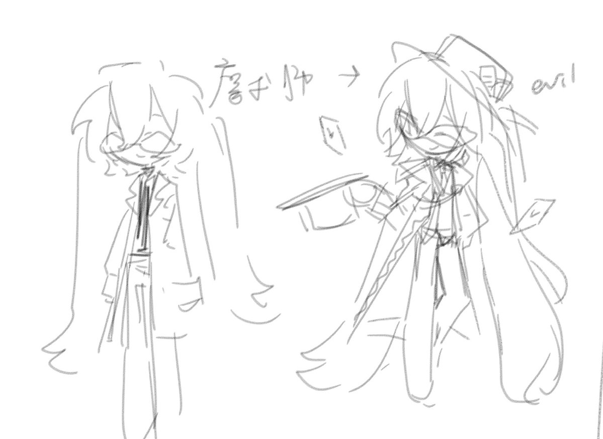 nianmo3itp's tweet photo. 这个是六月份的一个魔术师的设定为了恶搞gm的所做，好无语。打算这几天或者国庆把这个灵感画掉吧 https://t.co/4Z1MglOMcu