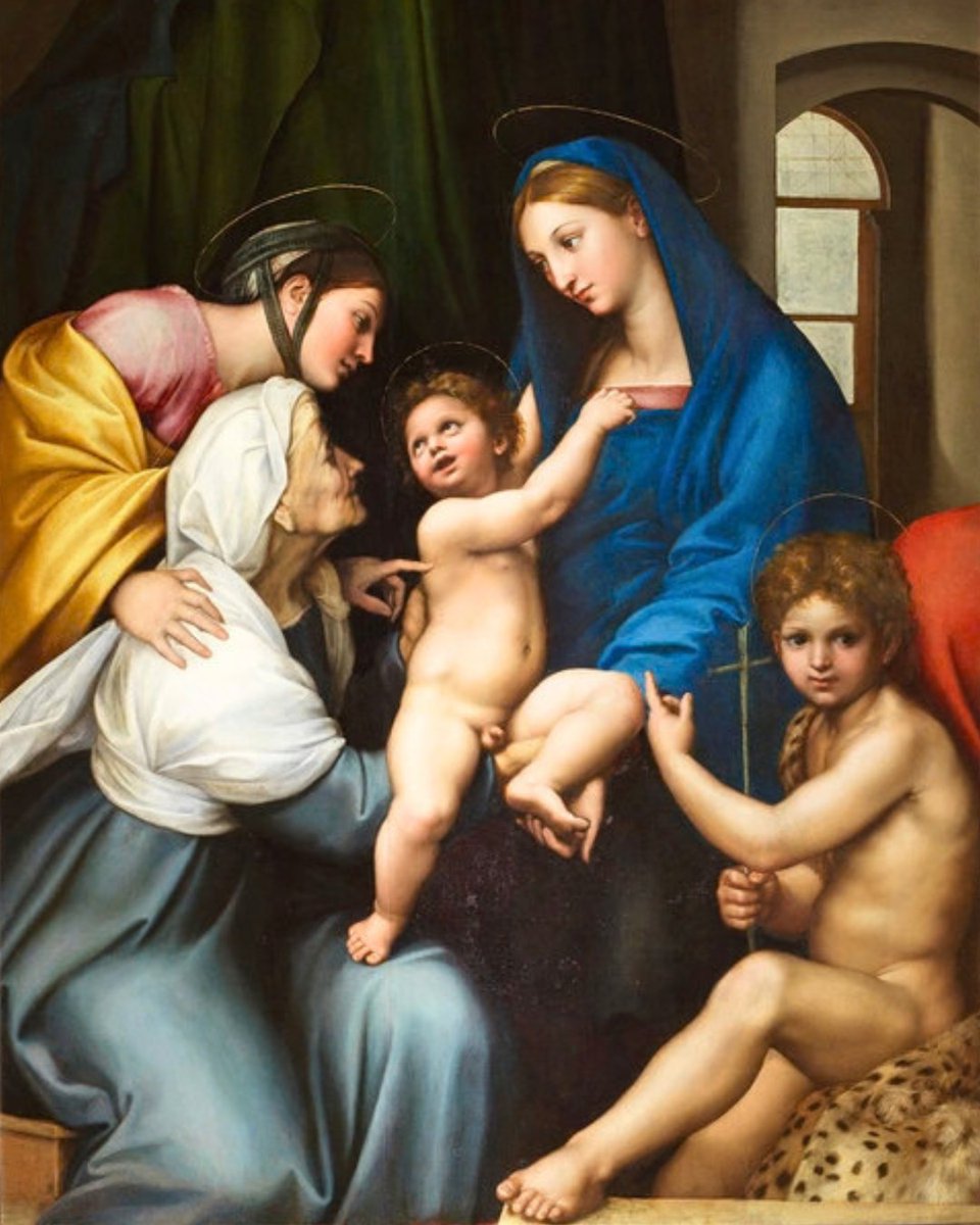 UffiziGalleries's tweet photo. Tra le opere della maturità di #Raffaello, la #Madonna dell’Impannata colpisce per la capacità di unire la solennità della scena sacra alla naturalezza degli affetti familiari.

1511-1516, #Uffizi https://t.co/ygkDFMw3Je