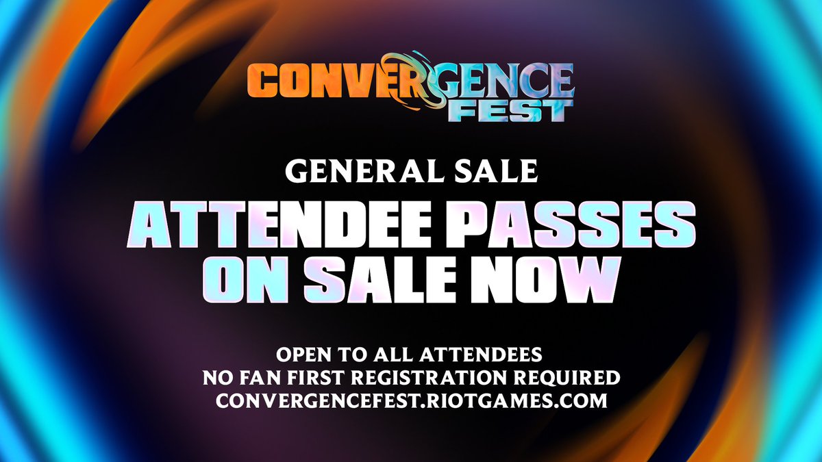 playriftbound's tweet photo. Riftbounders, now's your chance! We've dropped general sale passes for #ConvergenceFest. Hope to see you in Vegas!

Get your passes while they last: https://t.co/Upqm8NqTHH https://t.co/u9ky1aArOf