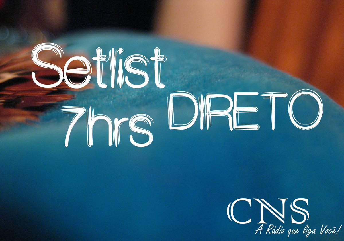 radiocns's tweet photo. Domingo tem setlist na #CNS ► https://t.co/yXYbUsG2Xs 🎧️ ✌️
#SetlistCNS #Aradioqueligavoce #hitz #Canoas #webradio #MúsicaBoaNaLoja #Playlist #radioonline #sextou #fds #SeleçãoBrasileira
#music #FanáticosPorMúsica #finde #Omelhordopop #Brasil https://t.co/iuxRUzApCG
