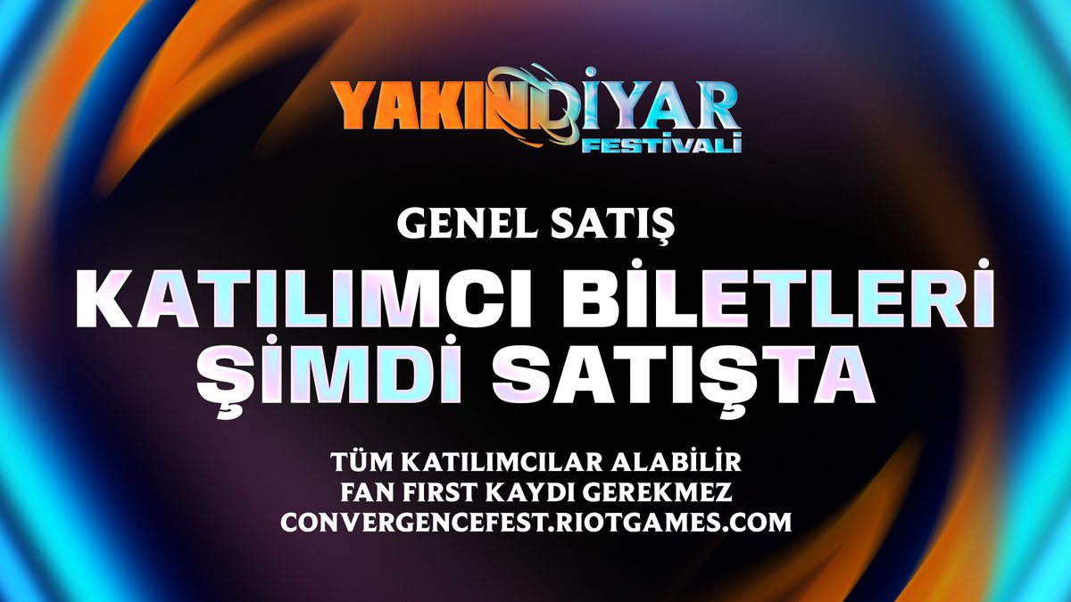 TurkiyeTft's tweet photo. Strateji ustaları, fırsat ayağınıza geldi! #YakındiyarFestivali için genel bilet satışları başladı. Umarız sizi Vegas'ta görürüz! #ConvergenceFest
Biletler tükenmeden hemen alın: https://t.co/2ezdrPf18b https://t.co/SMjCSRSwQk