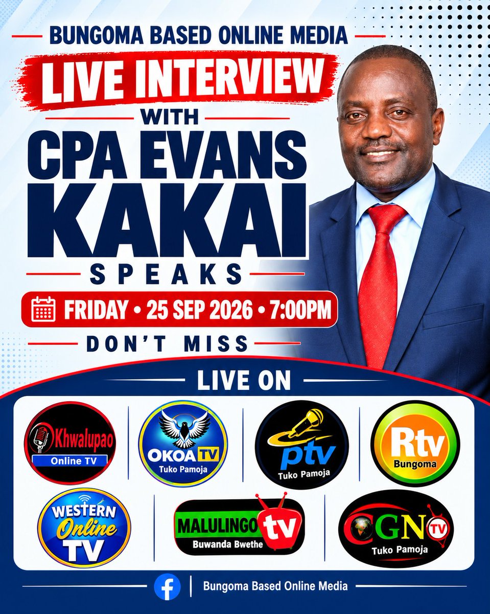 kakai_evans's tweet photo. Tonight,, i will be live with Bungoma based online Media..
Ask.Engage and ask.
#kakai4senator #kakaialikaikai
#liveinterview #online https://t.co/f33QzzKyIU