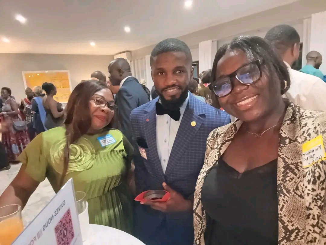 actions4dev's tweet photo. Last week, ADE Executive Director, Nancy Saiboh  had the pleasure of joining a Partners’ Cocktail Reception hosted by the High Commissioner of Canada, H.E. Mrs. Marie-Claude Harvey🇨🇦, at the Official Residence of Canada in Yaoundé. https://t.co/k3EKYZgWb5