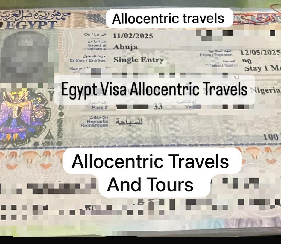 NidiaCapitaec3's tweet photo. Egypt visa from Abuja, processed by Allocentric Travels and Tours. A seamless experience with a three-month validity and no airport stress. https://t.co/lmI3kZY5hv