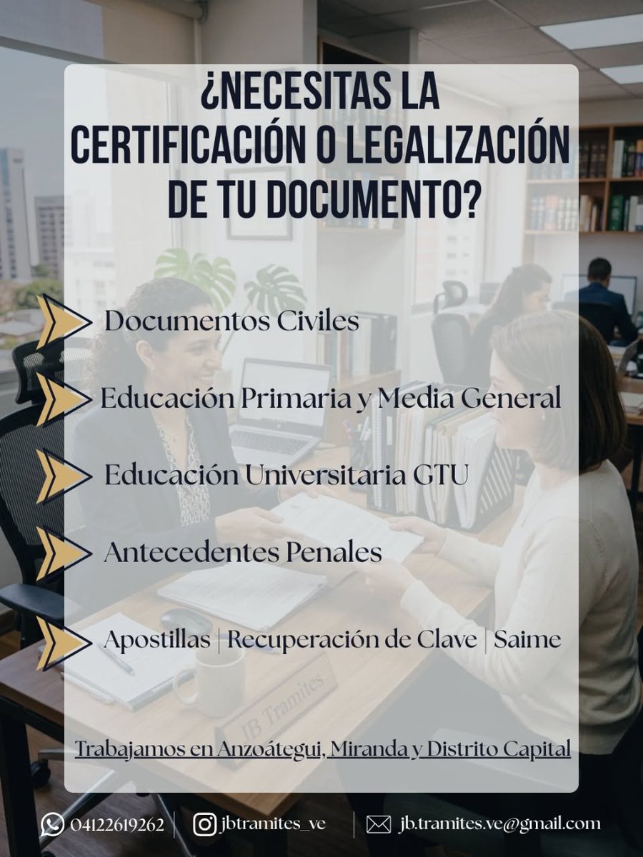 LouiisJb's tweet photo. Si en #Venezuela o en otro país y necesitas legalizar algún documento, apostillarlo o necesitas urgente tus antecedentes penales
👇🏻👇🏻👇🏻 ESCRIBEME!! 

#Legalizacion #GTU #apostilla #slae #saren #antecedentespenales #apostillaexpress https://t.co/iOtNkVb5gx