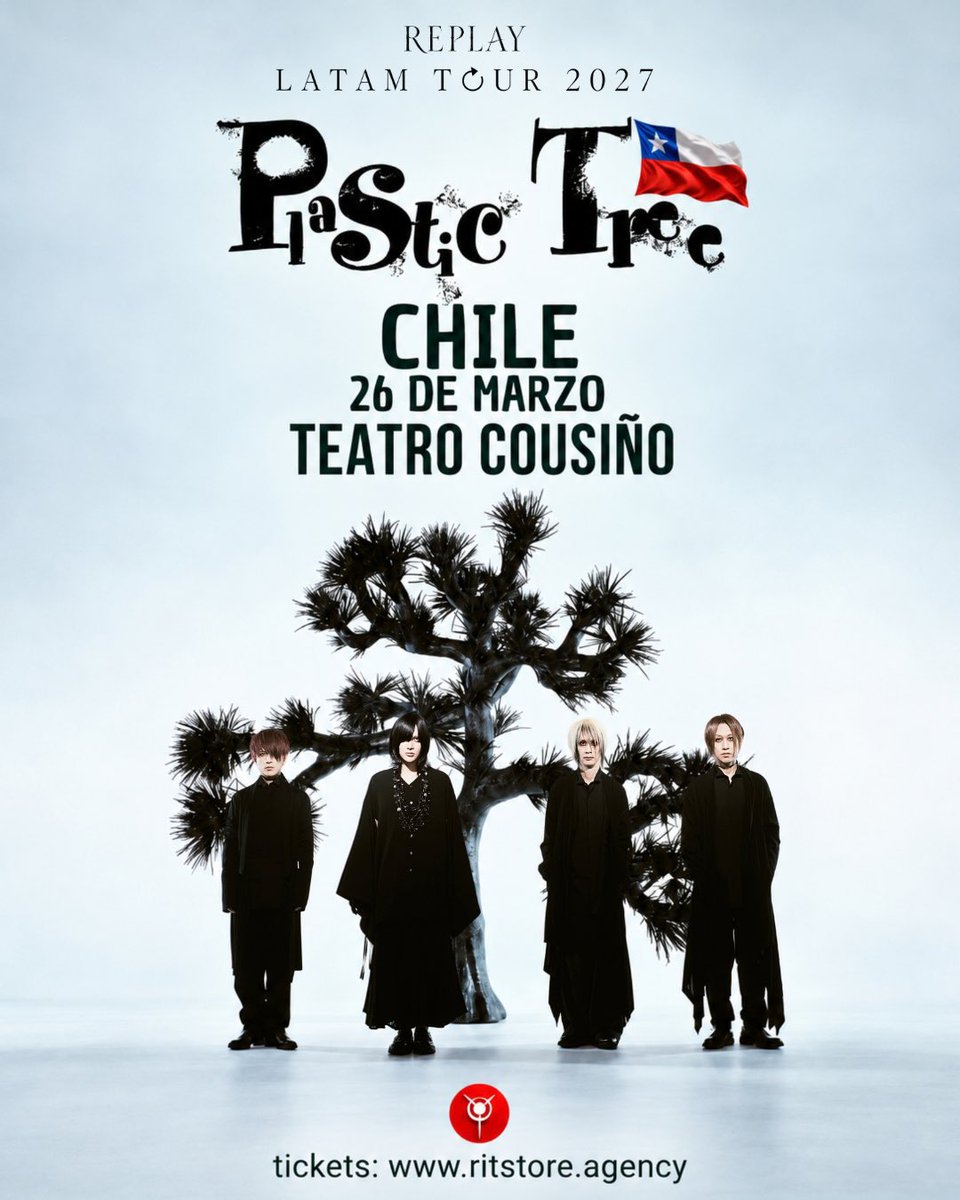 ritsuppy's tweet photo. PLASTIC TREE NA AMÉRICA LATINA!

os reis do vk pressão baixa vão fazer suas primeiras apresentações na Latam, no México e Chile em Março de 2027

e vamos de marcar a viagem internacional do ano né bbs?
…ou querem ver eles no Brasil tbm? 👁️
quem sabe se a gente fizer barulho KKK https://t.co/6VYZCMODCq