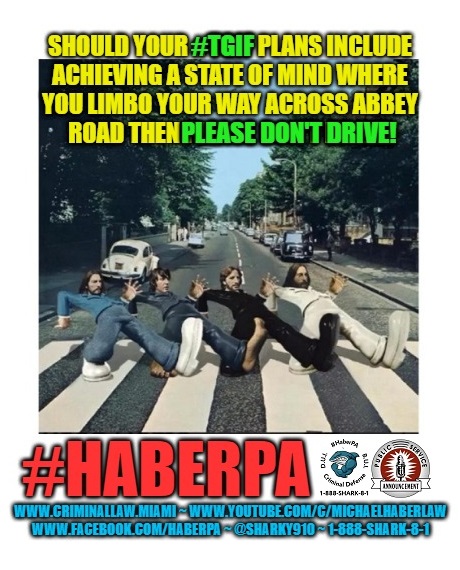 sharky910's tweet photo. Assisted by #TheBeatles (specifically the below "bent" version of the iconic #AbbeyRoad album cover) today's #HaberPA #TGIF #PSAOfTheDay explains how #GettingBent (be it with #Booze, #Drugs or being #CrossFaded) can result in #Arrest & ruin your weekend. https://t.co/hxs5cu3ROp https://t.co/C6tzsZFgG6